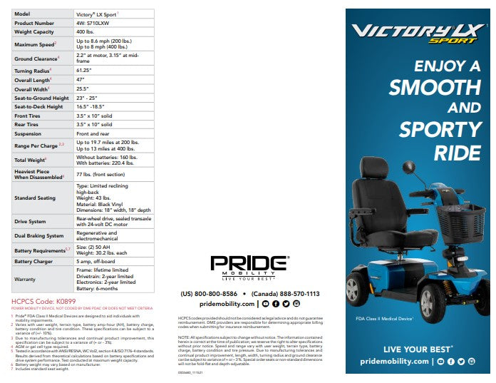 Victory® LX Comfort Ride