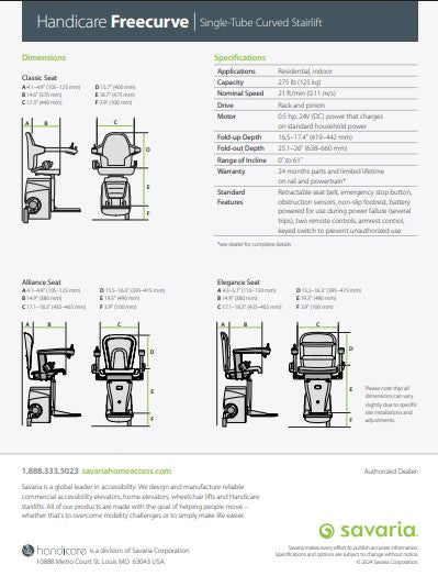 Handicare® 1100 Stairlift