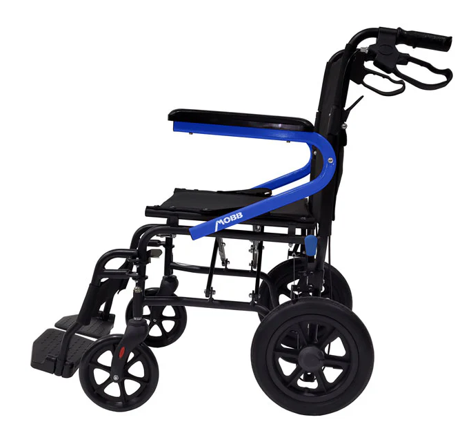 MOBB Health Care 12'' Transp. Chair Yellow/Blue/Lime Green