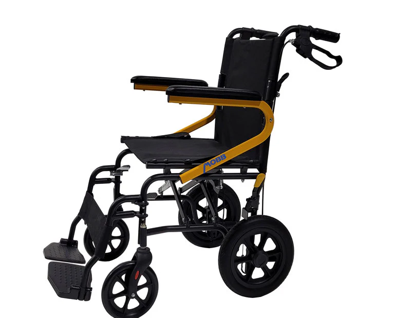 MOBB Health Care 12'' Transp. Chair Yellow/Blue/Lime Green