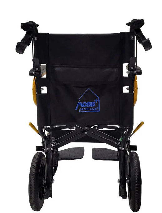 MOBB Health Care 12'' Transp. Chair Yellow/Blue/Lime Green