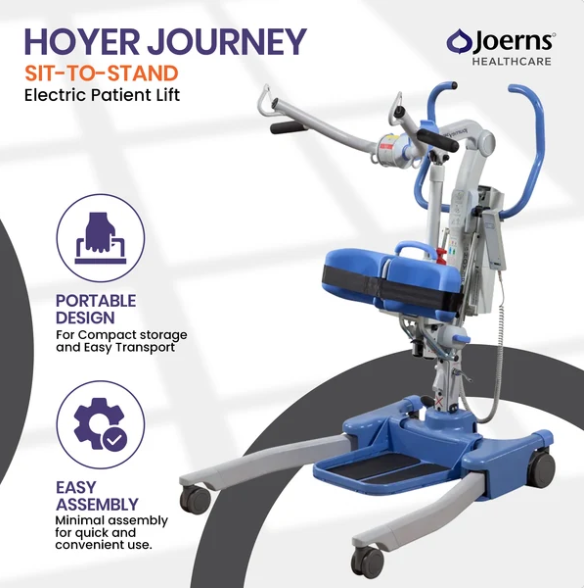 Joerns Hoyer Journey Sit-to-Stand Electric Power Patient Lift