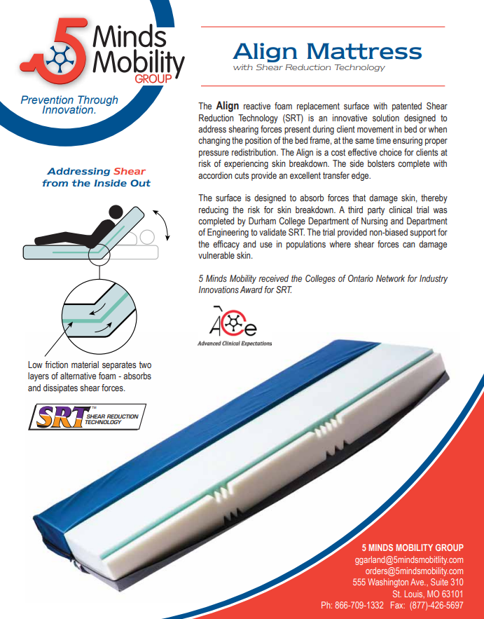 Align Mattress with Shear Reduction Technology